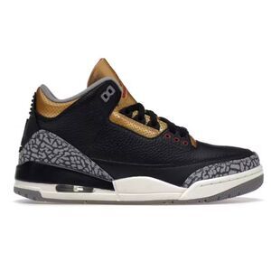 NIKE Air Jordan 3 Retro 'Black Cement' Sneakers Size M8.5/W10